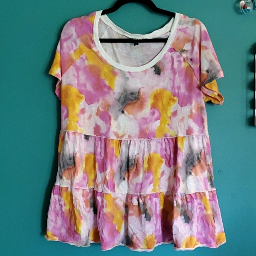 Torrid Tie Dye Short Sleeve Tee Size 2